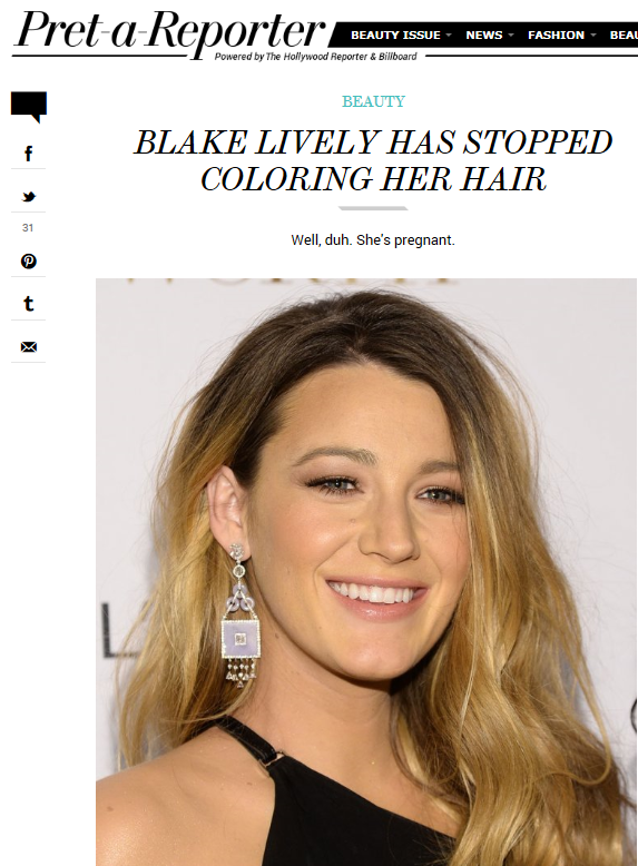 Blake Lively, Kari Hill, Hollywood Reporter